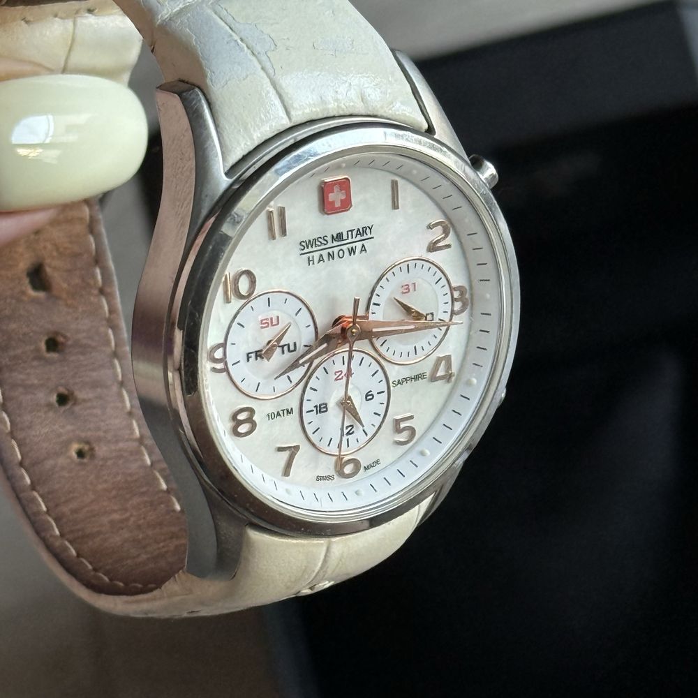 Zegarek szwajcarski chronograficzny Swiss Military Hanowa szafir