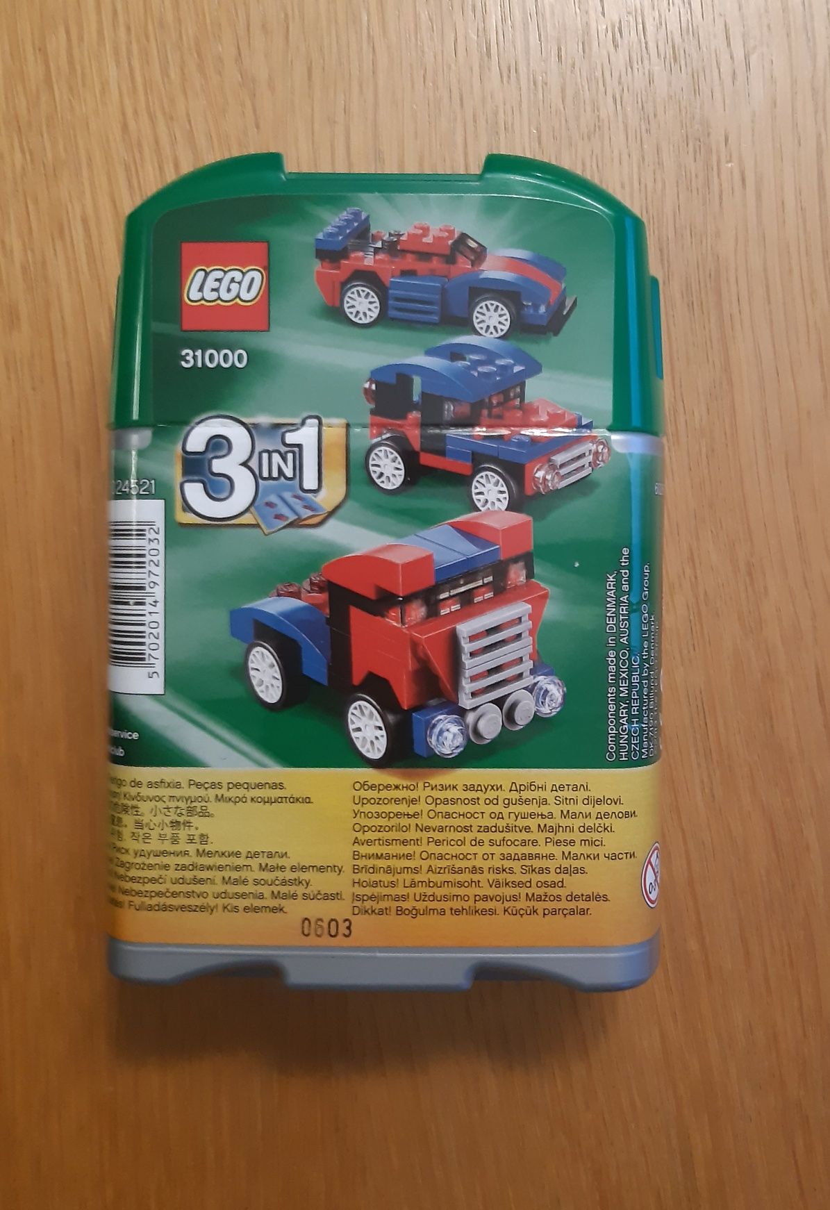 Klocki LEGO Creator 31000 Mini ścigacz 3 w 1