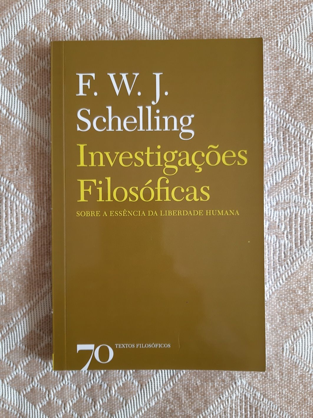 Vendo 'Investigações Filosóficas', de Schelling.