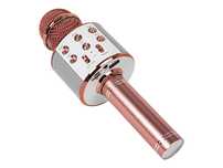 Bezprzewodowy mikrofon do karaoke Bluetooth BLOW PRM402 różowe złoto