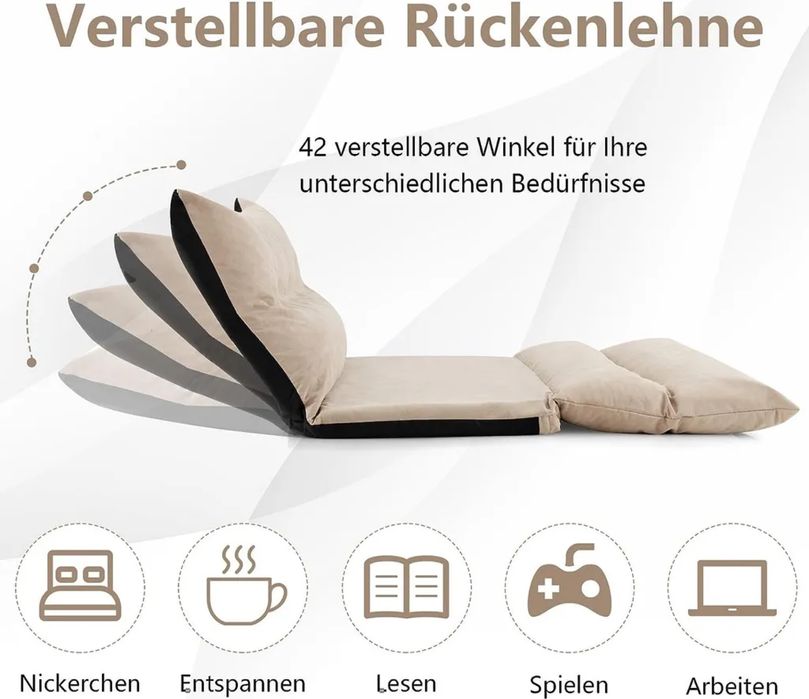 Rozkładsna sofa fotel podłogowy kanapa