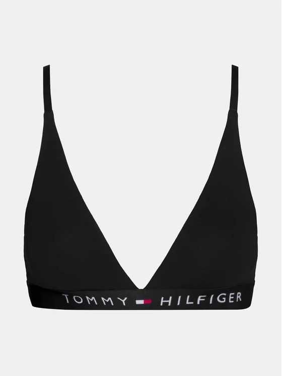 Biustonosz Tommy Hilfiger Cotton Triangle Bralette czarny XL jakość!