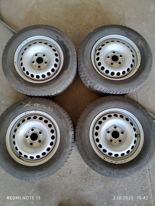 Koła Stalowe Vw T5,T6 6,5Jx16 (5x112,ET51)+Opony Continental215/65/16C