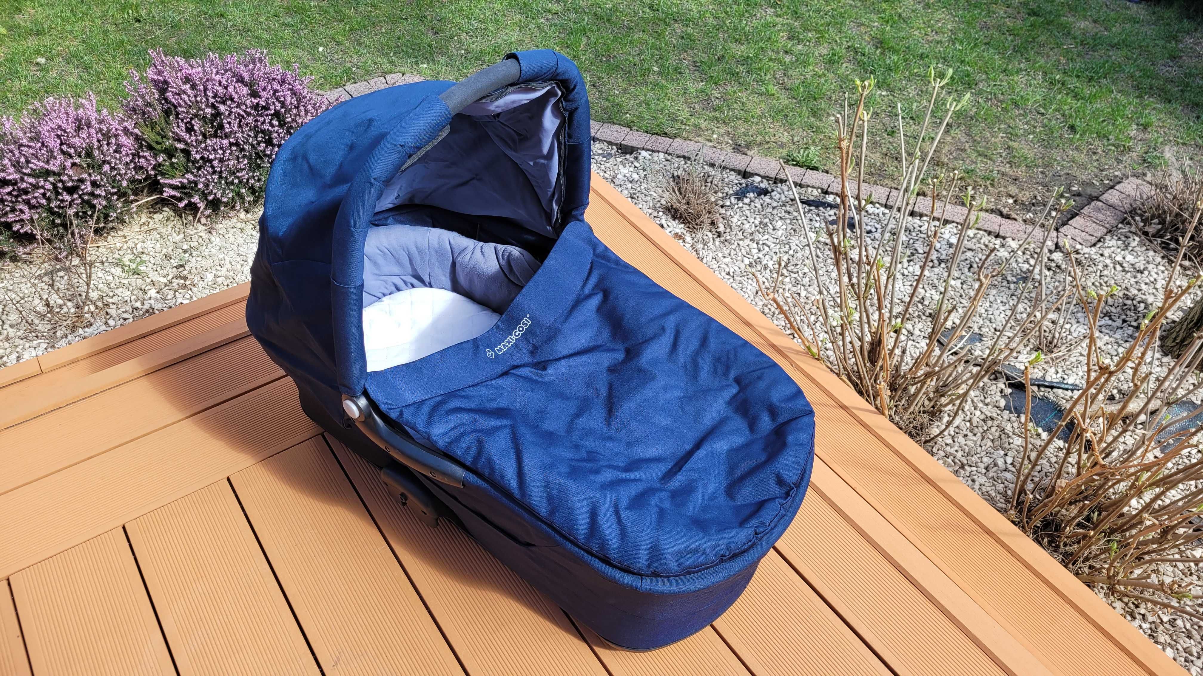 Wózek Mura Plus4 spacerówka + gondola, kolor DRESS BLUE