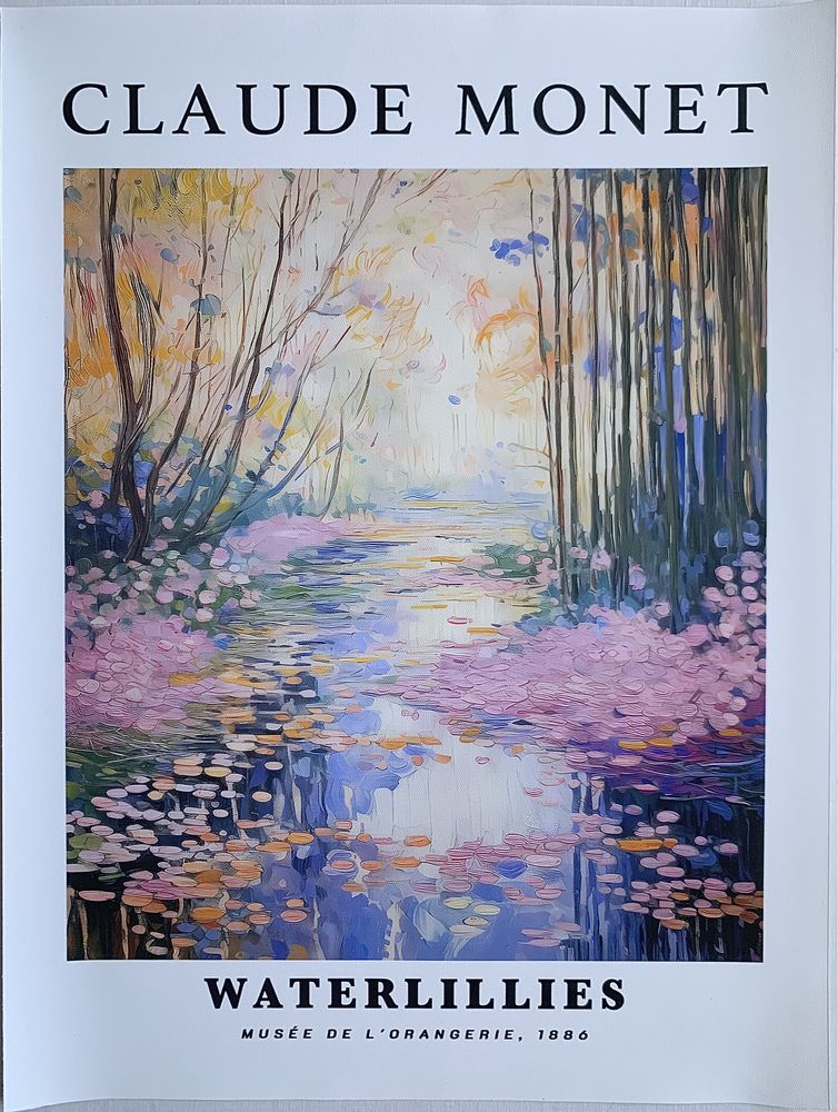Gobelin na płótnie HD/Obrazek Art/Claude Monet/Waterlillies