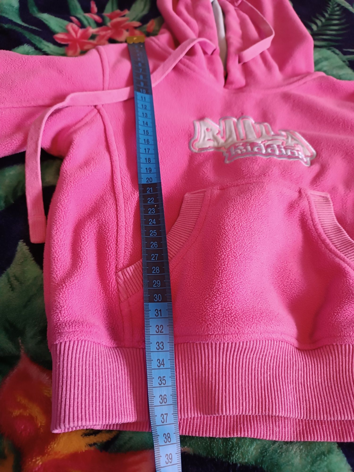 Bluza ciepła różowa 98