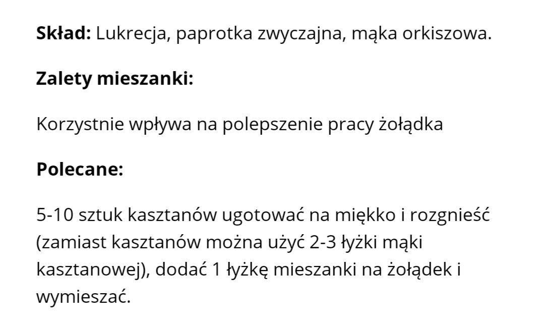 Mieszanka na żołądek wg receptury św. Hildegardy