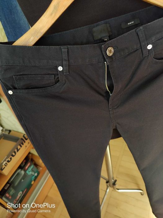 Джинсы H&M jeans Sweden W31 stretch black.