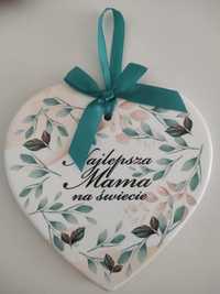Ceramiczny magnes Dzień Matki Serce