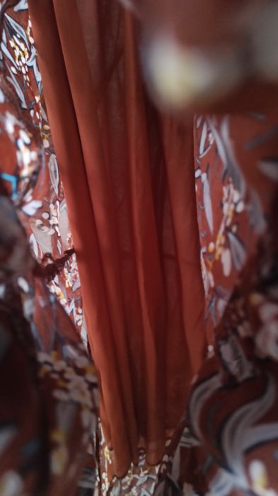 Piękna boho Vintage maxi M sukienka jesienna