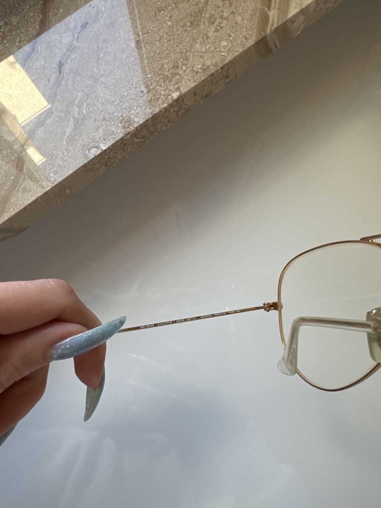 Ray Ban aviator do komputera (zerowki) złote