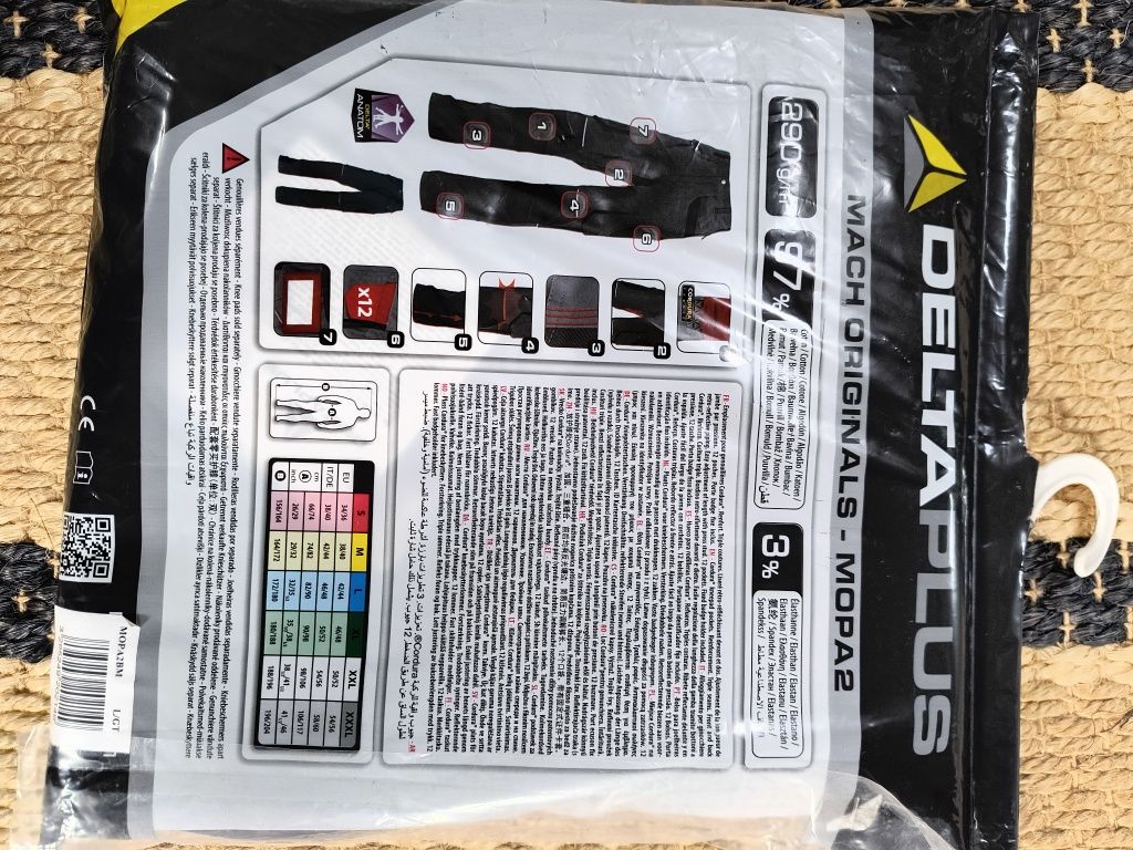 Spodnie techniczne Deltaplus Mach Mopa2 Cordura
