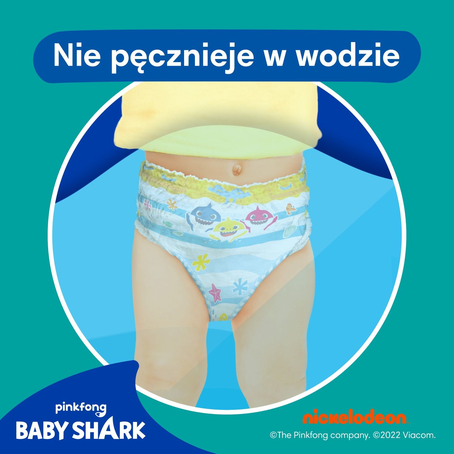 Pieluchomajtki PAMPERS Splashers Baby Shark (12 szt.) do wody