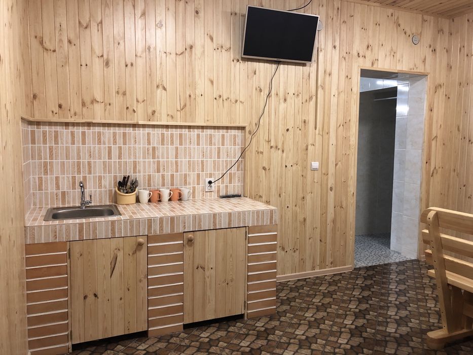 Баня на дровах з басейном