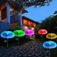 солнечные садовые фонари С оптоволоконными световодами