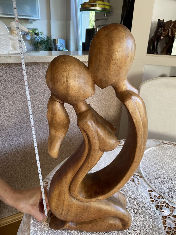 Pocałunek Rzeźba Drewniana ok. 50cm