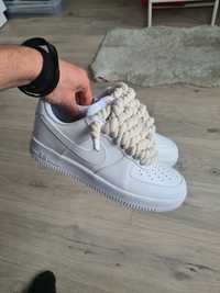Nike 42,43 air force 1 rope laces white