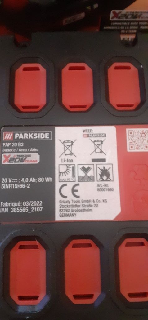 Новые Повышеная мощность аккумулятор акумулятор парксайд Parkside