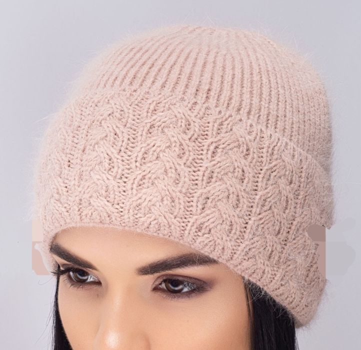 Шапочка ангорка женская