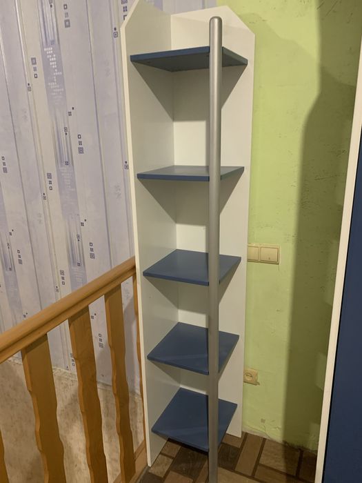 Комплект дитячих меблів, ліжко, 2 шафи, 2 пенала, стілець приліжковий