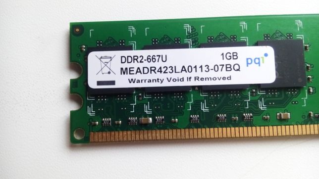 оперативна память 1шт DDR2 1GB 6400 667MHz