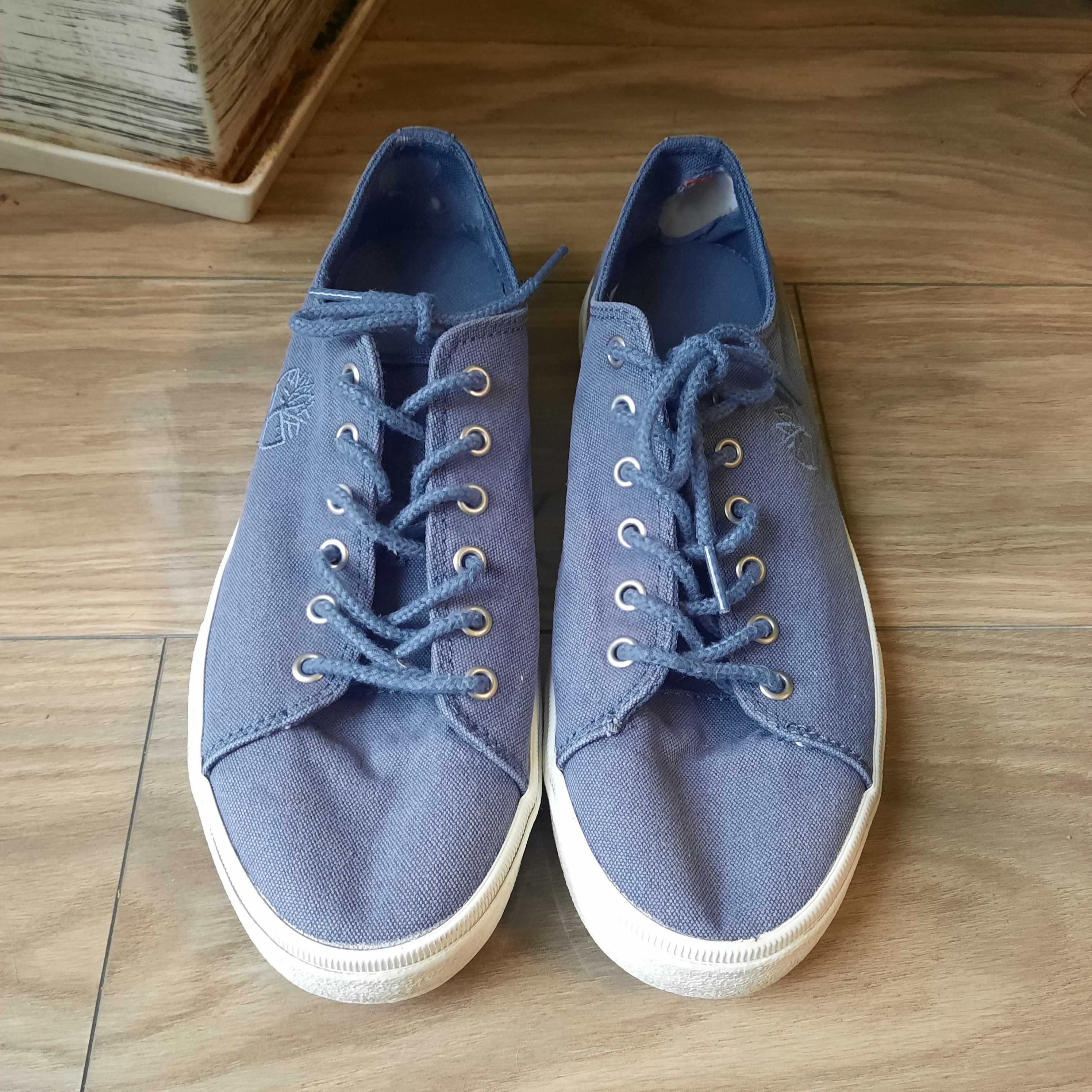 Niebieskie/Jeansowe buty Timberland