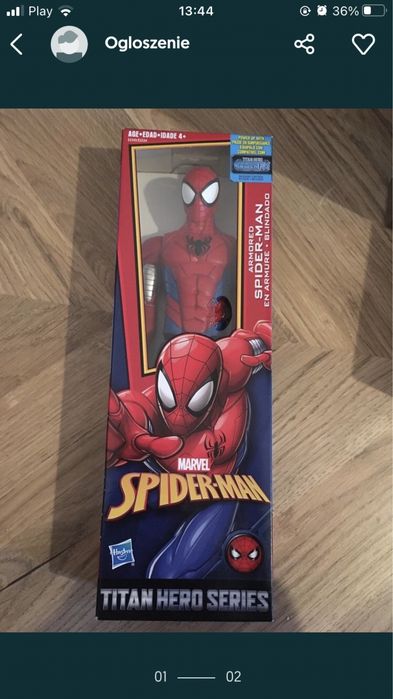 Spider man duza figurka