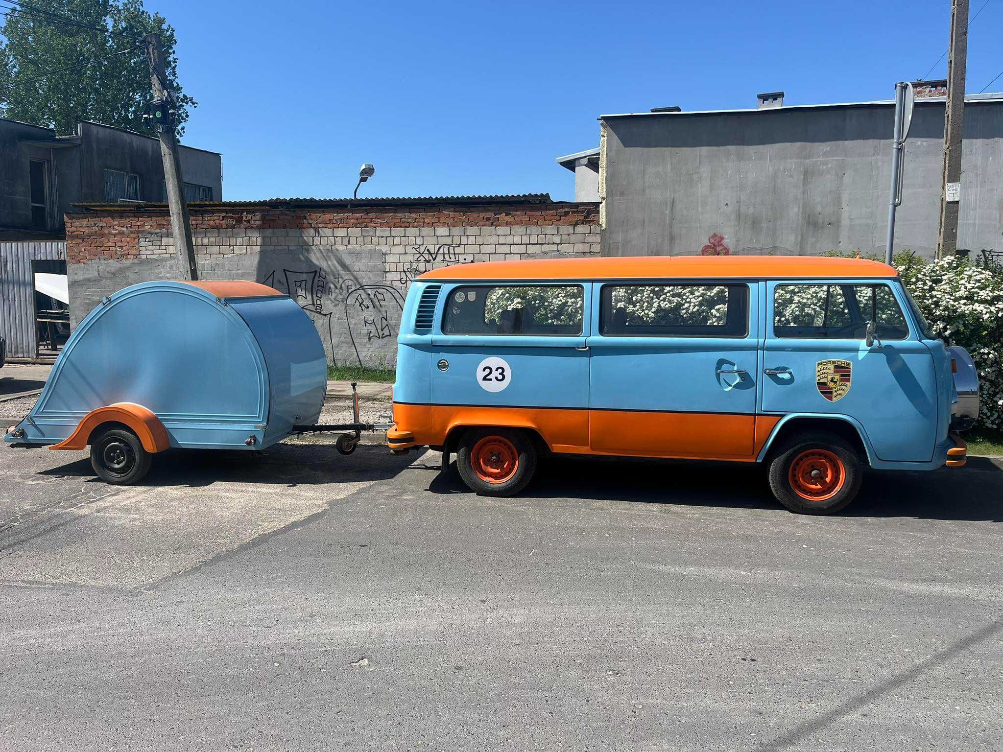 Volkswagen T2 z przyczepką Zestaw sprawny na chodzie Warszawa