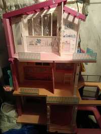 Domek Barbie Dream house 121 x 110cm, z drobnymi uszkodzeniami