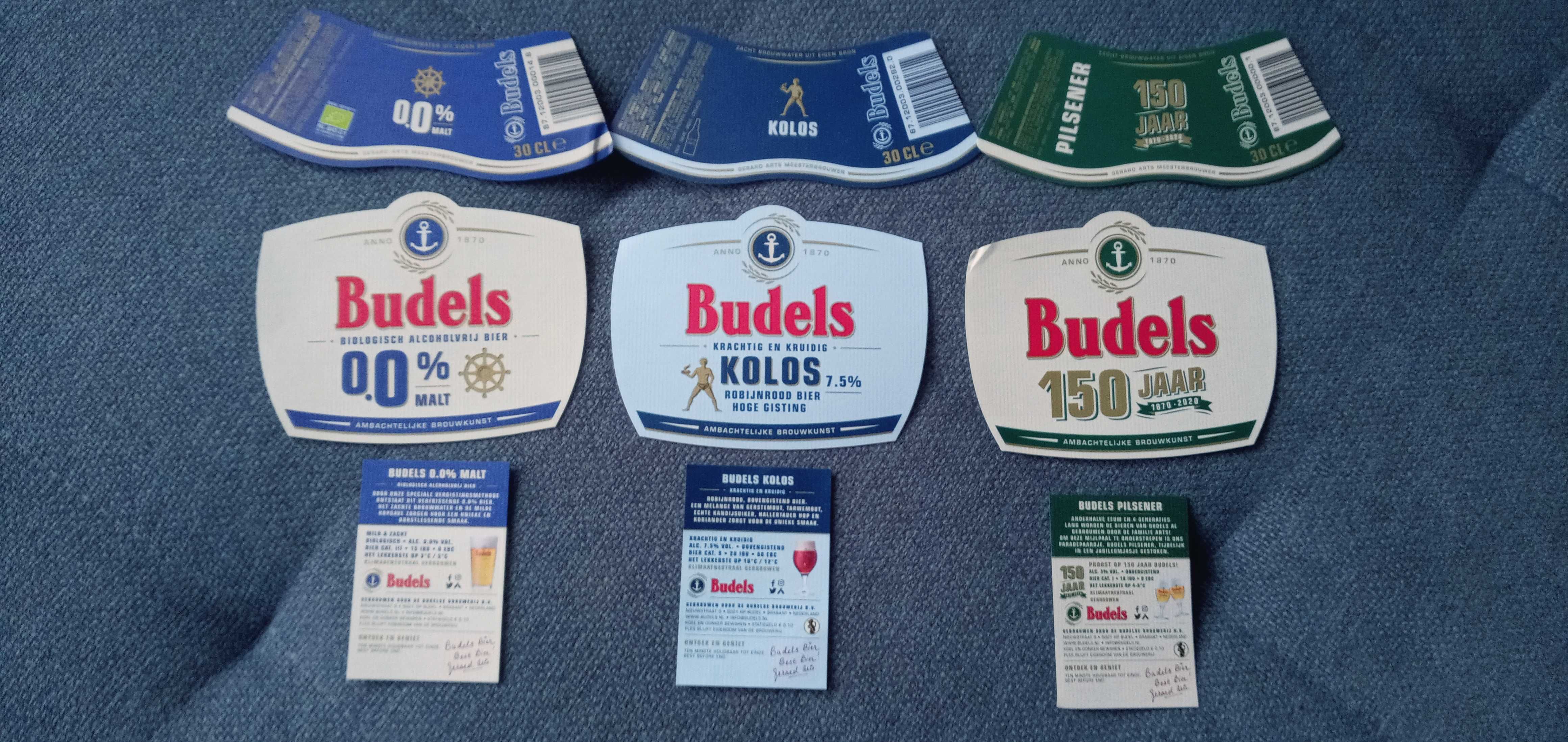 etykiety piwne Budels