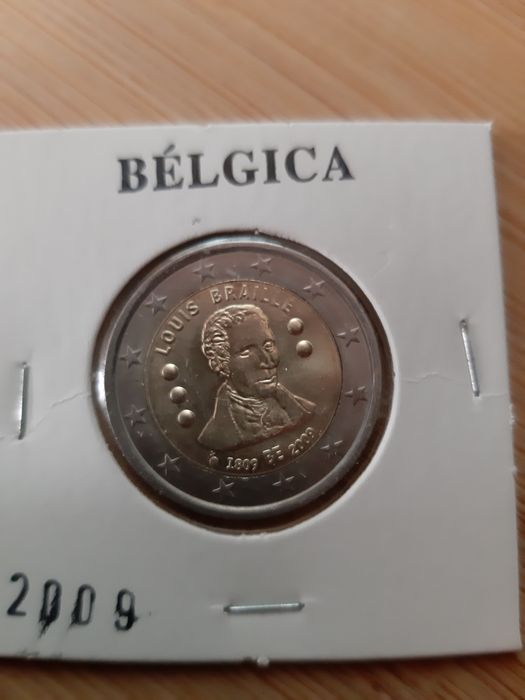 Moeda 2 euros Bélgica 2009 comemorativa