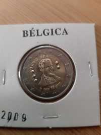 Moeda 2 euros Bélgica 2009 comemorativa