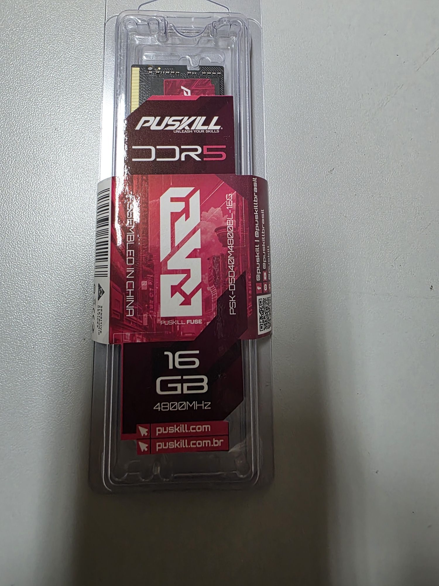 Memória RAM DDR5 16GB 4800MHz Selada