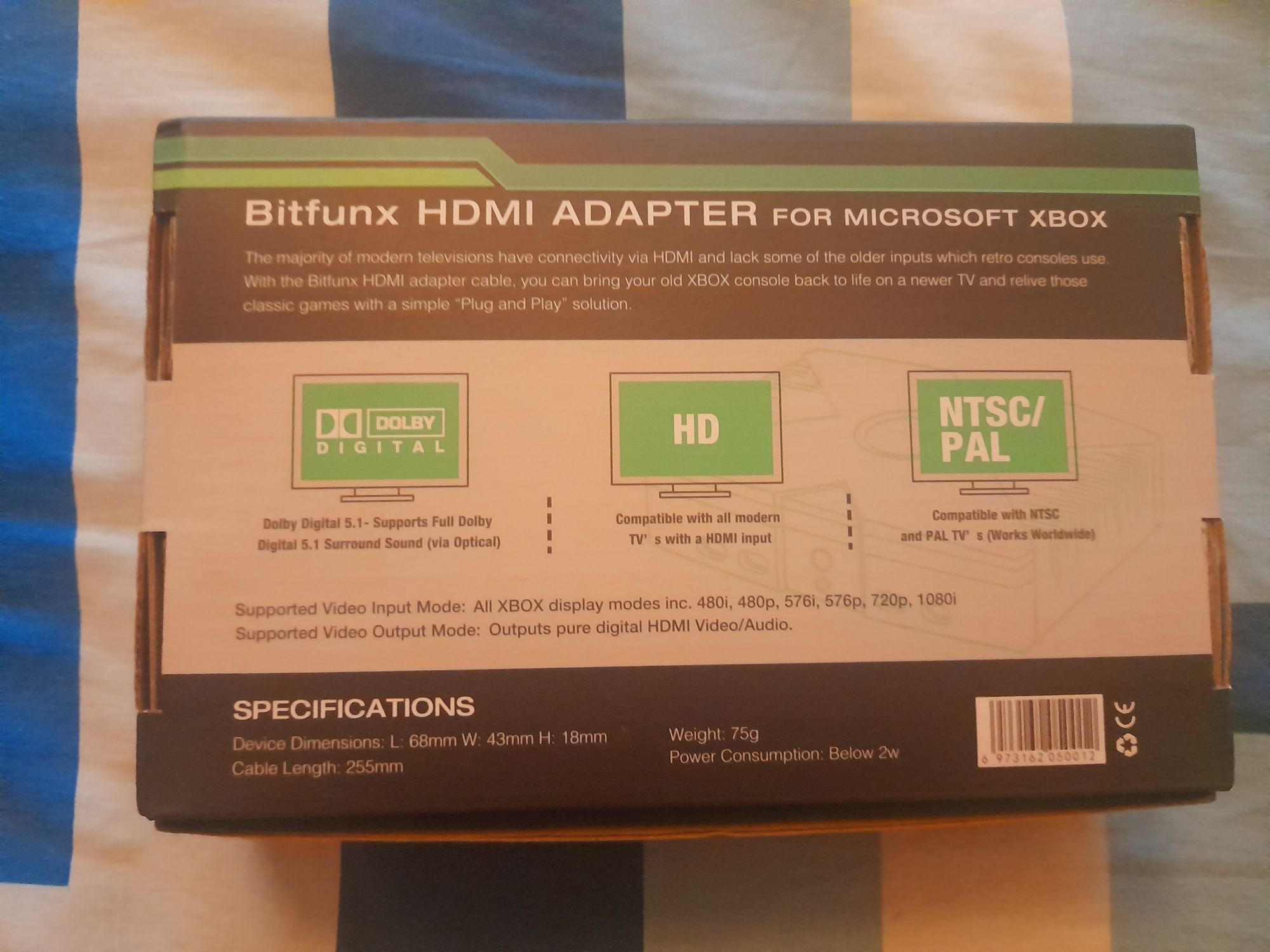 Xbox clássico - conversor HDMI