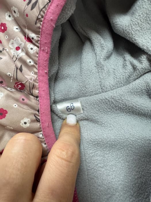 Зимовий комбінезон на дівчинку розмір 68