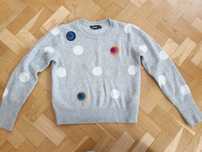 Uroczy oryginalny sweterek Desigual rozm. M stan idealny