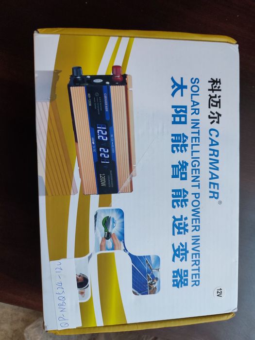 Инвертор/преобразователь напряжения 12 В на 220 В, 1200Вт