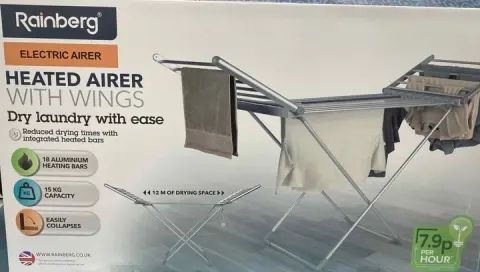 Электрическая сушилка для белья Електрична сушарка для білизни rainber