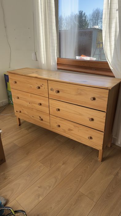 Komoda Ikea Tarva 6 szuflad drzewo sosnowe