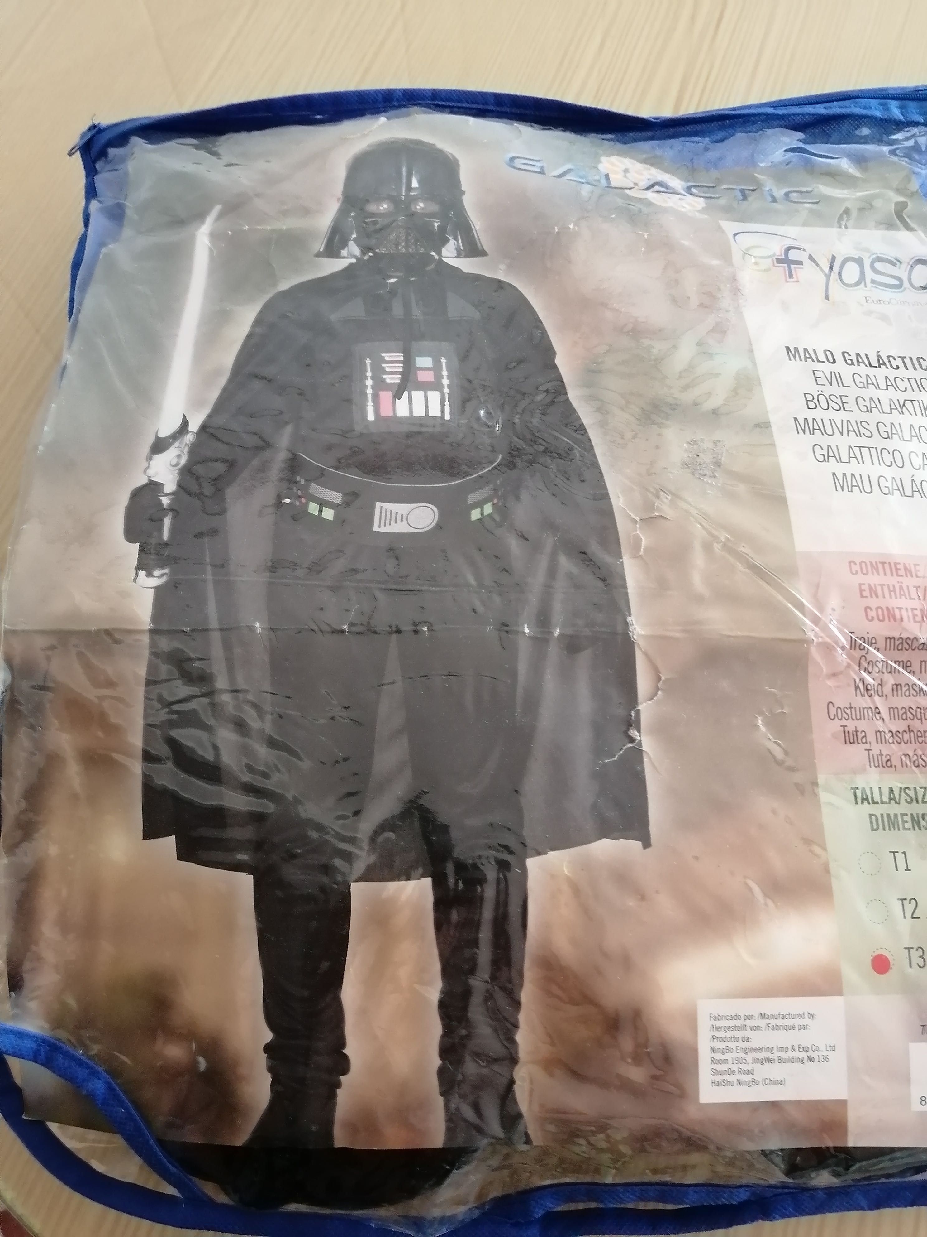 fantasia de criança dart vader, carnaval ou Halloween