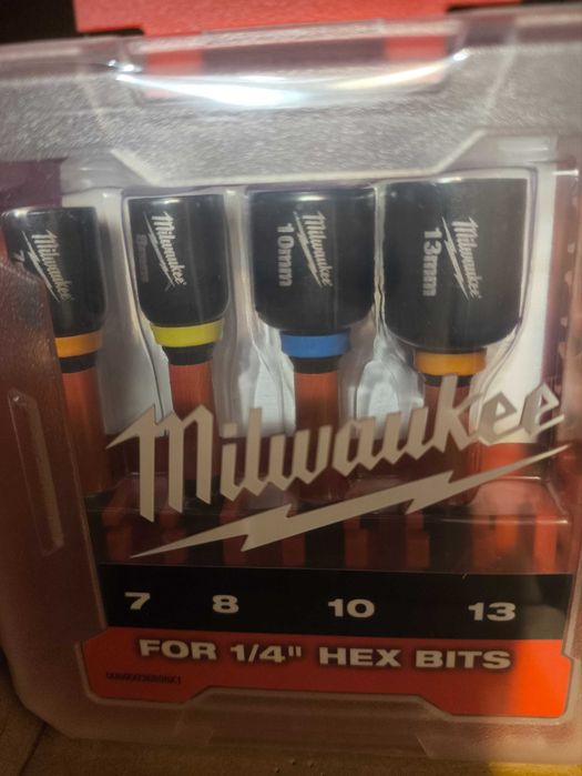Nowe Magnetyczne Nasadki Milwaukee Udarowe 7-13 Udar Imbus Zakrętarka