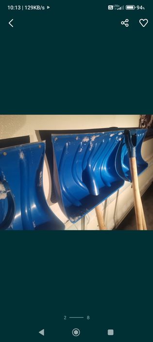 Łopata do śniegu zboża zgarniacz szufla odśnieżarka Solidna Ocynkowana