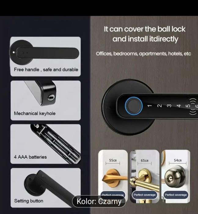 Klamka/zamek na odcisk palca nowy