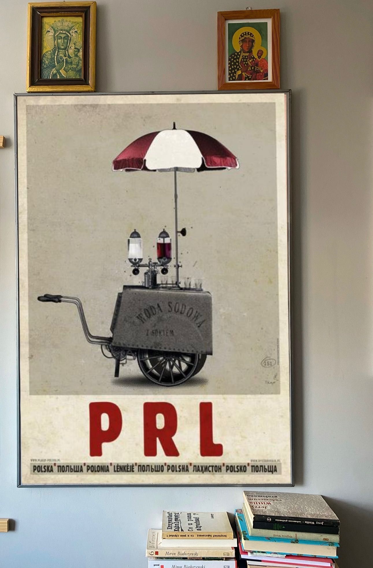 Plakat PRL Polska z serii Ryszard Kaja wymiary 100 x 70 cm saturator