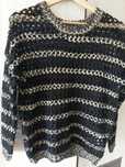 Sweter czarno/złoty