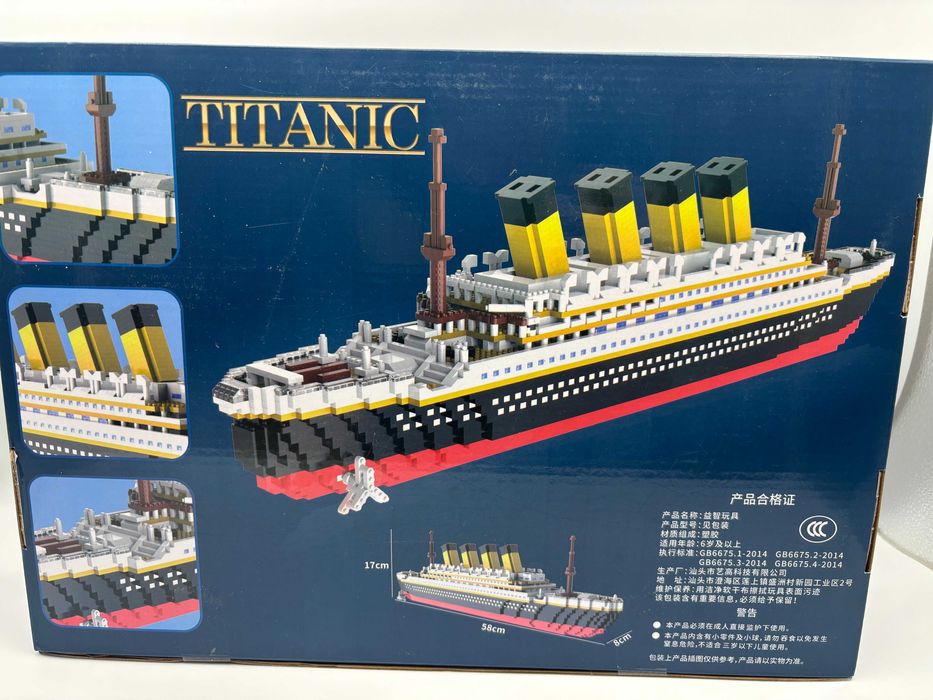 Klocki statek Titanic