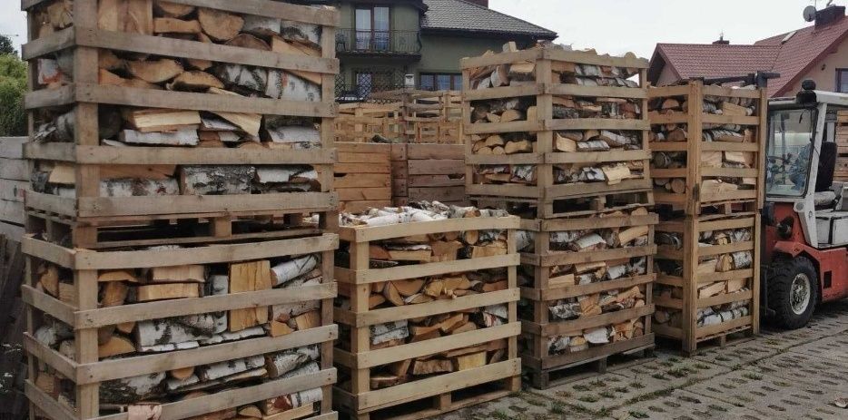 Drewno kominkowe opał drzewo dąb brzoza