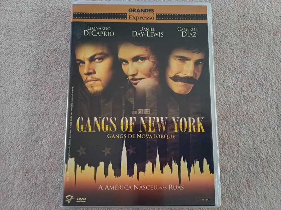 DVD Gangues de Nova Iorque, de Scorsese, c DiCaprio, Diaz, D Day-Lewis