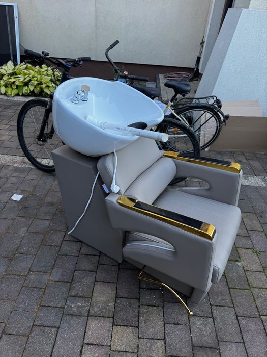 Myjka fryzjerska berberska ruchoma ceramiczna misa armatura słuchawka