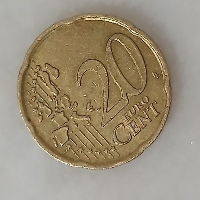 Vendo moeda de Itália de 20 cent ouro nordico e cobre rara